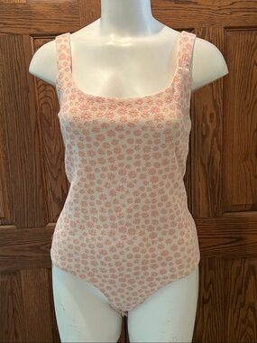 NWOT Willow Root floral bodysuit XL